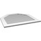 Ekena Millwork Octagonal Top Surface Mount PVC Gable Vent w/ 3-1/2"W x 1"P Standard Frame, 34"W x 32"H GVPOT34X3201SN - alternate 3